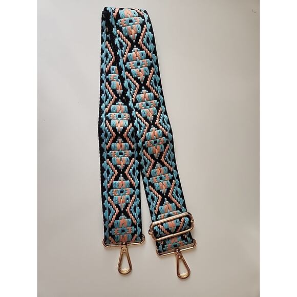 Jen & Co Adjustable Guitar Strap Purse Replacement Strap Southwestern. - Picture 3 of 3